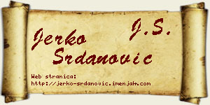 Jerko Srdanović vizit kartica